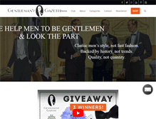 Tablet Screenshot of gentlemansgazette.com